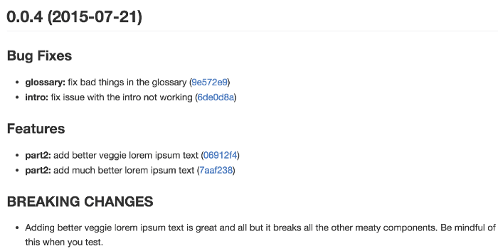Commit message 和 Change log 编写指南