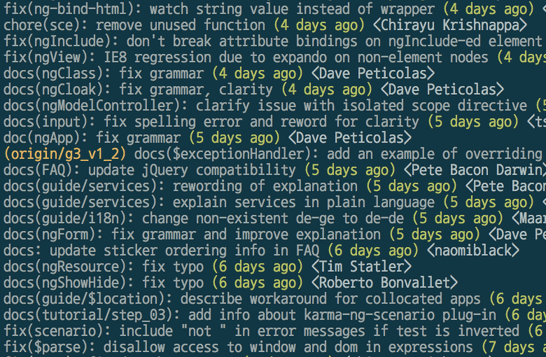 Commit message 和 Change log 编写指南